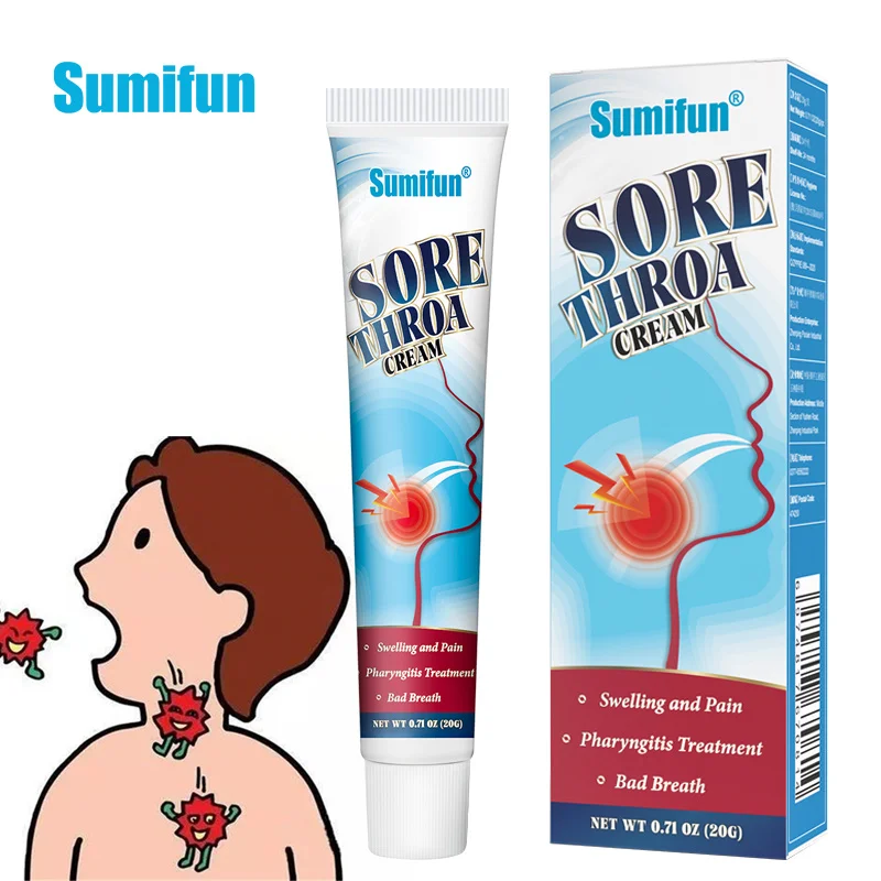 Sumifun 20g Medical Pharyngeal Ointment For Sore Throat Itchy Dry Cough Cream Cough Mumps Tonsillitis Chronic Herbal Ointment
Sumifun 20g Medical Pharyngeal Ointment For Sore Throat Itchy Dry Cough Cream Cough Mumps Tonsillitis Chronic Herbal Ointment