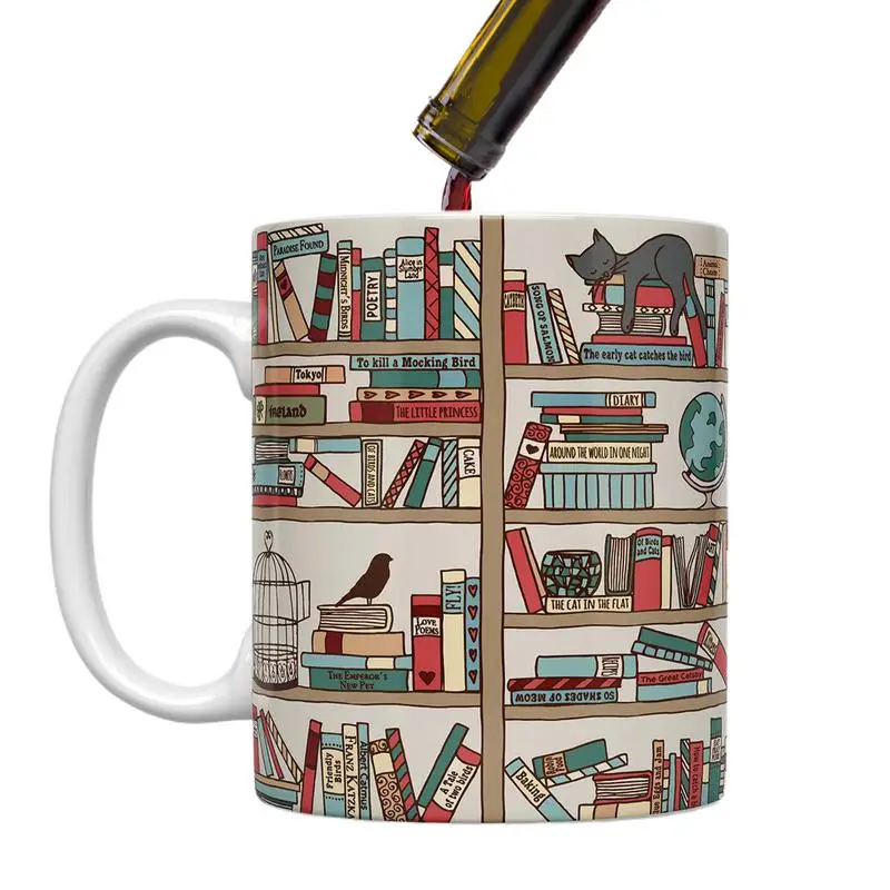 

Cute Coffee Mugs Women Coffee Mugs Ceramic Mug Librarian Bookworm Mugs Coffee Cup Funny Drinking Cup Tea Mug Book Lover