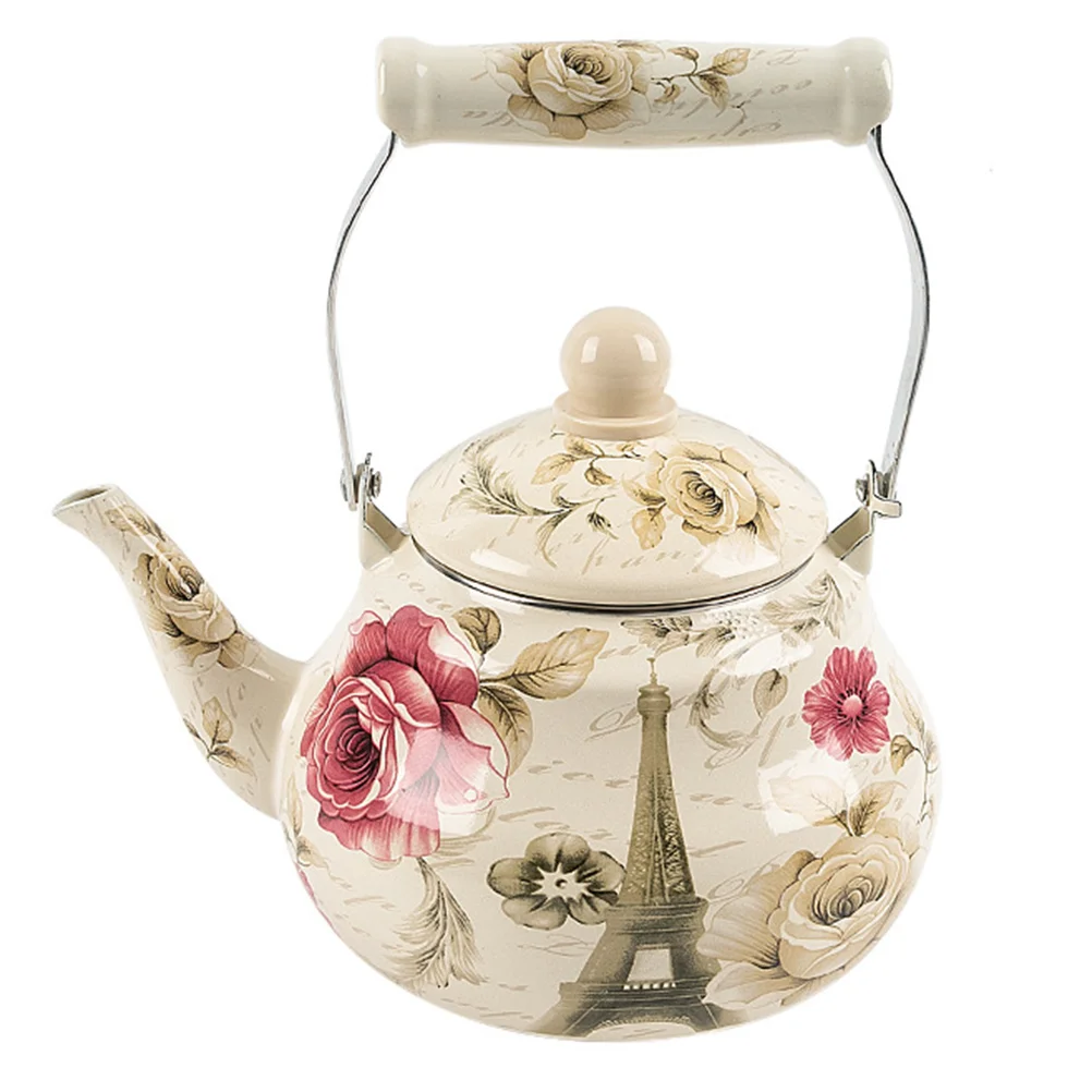 Kettle Tea Teapot Water Stovetop Enamel Pot Floral Stove Boiling Whistling Vintage Coffee Ceramic Enameled Teakettle Infuser 
Kettle Tea Teapot Water Stovetop Enamel Pot Floral Stove Boiling Whistling Vintage Coffee Ceramic Enameled Teakettle Infuser