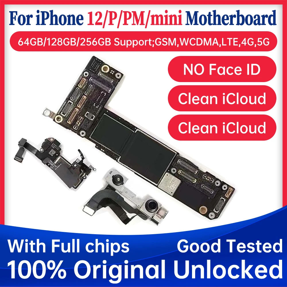 Free iCloud Full Working Original Mainboard for iPhone 12 / 12 Pro MAX CleaniCould Motherboard With 5G Cable Motherboard Tools
Free iCloud Full Working Original Mainboard for iPhone 12 / 12 Pro MAX CleaniCould Motherboard With 5G Cable Motherboard Tools