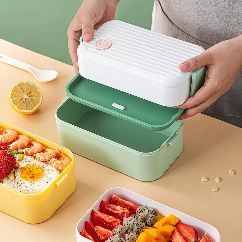 Portable Hermetic Lunch Box 2 Layer Grid Children Student Bento Box Multi Lunch Box with Fork Spoon Leakproof Microwavable Oven
Portable Hermetic Lunch Box 2 Layer Grid Children Student Bento Box Multi Lunch Box with Fork Spoon Leakproof Microwavable Oven