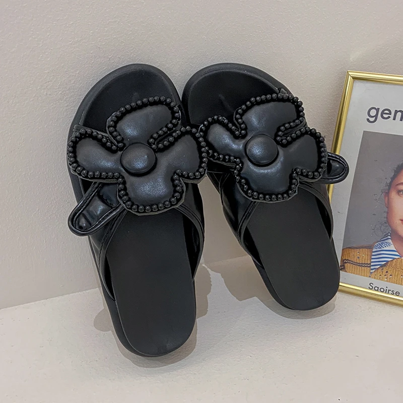 Beach Sandals Women's Flower Brand Shoes Princess Sandals Soft Fashion Sandals Black Dress Shoes Summer
Beach Sandals Women's Flower Brand Shoes Princess Sandals Soft Fashion Sandals Black Dress Shoes Summer