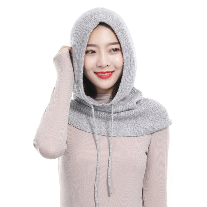 Women Winter 2 in 1 Hooded Hat Scarf Wrap Knitted Hats Warm Shawl Crochets Knit Beanie Pullover Neckwarmer Adjustable
Women Winter 2 in 1 Hooded Hat Scarf Wrap Knitted Hats Warm Shawl Crochets Knit Beanie Pullover Neckwarmer Adjustable