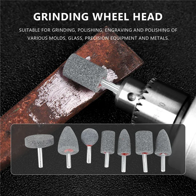 Abrasive Stone Points Set Grinding Wheel Polishing Head Bit with 1/4-Inch Shank 7Pcs Grinding Stones
Abrasive Stone Points Set Grinding Wheel Polishing Head Bit with 1/4-Inch Shank 7Pcs Grinding Stones