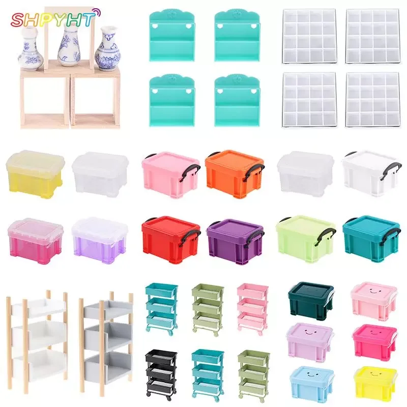 1:12 Dollhouse Miniature Furniture Storage Display Rack with Wheels Storage Box Shelf Dollhouse Furniture Accessories 
1:12 Dollhouse Miniature Furniture Storage Display Rack with Wheels Storage Box Shelf Dollhouse Furniture Accessories
