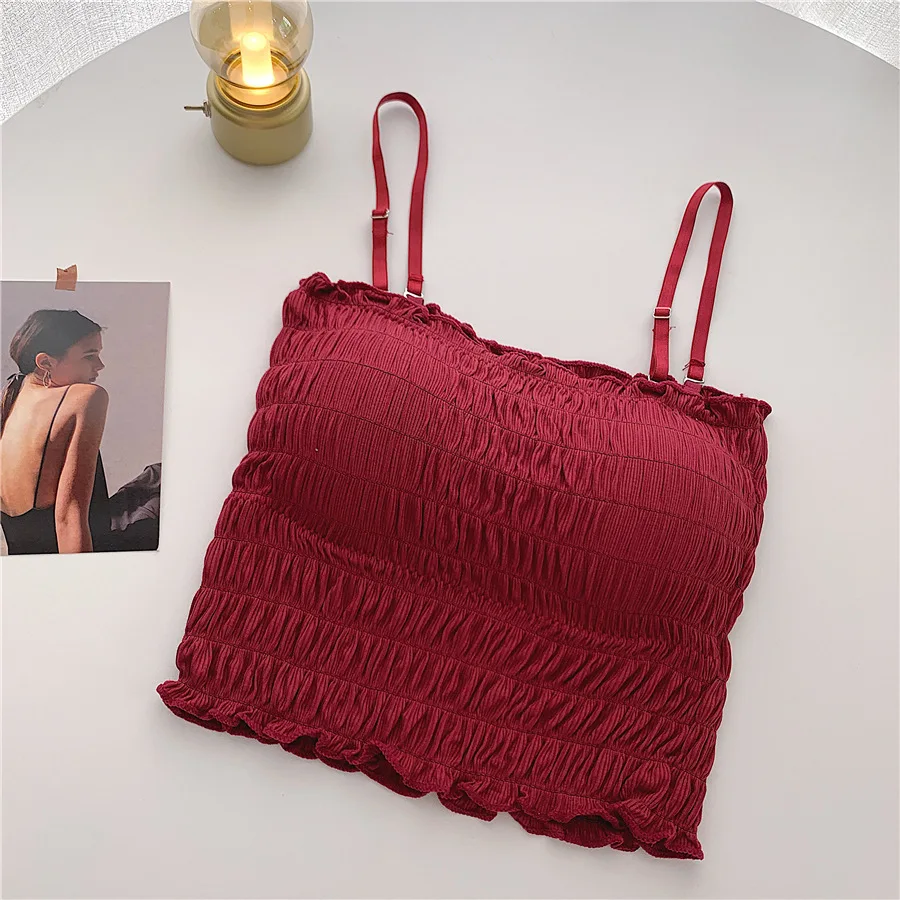 Women's Cotton Underwear Fashion Lace Tank Up Women's Sexy Suspender Lingerie Femlae Solid Color Top Sexy Crop Top Sports Bra
Women's Cotton Underwear Fashion Lace Tank Up Women's Sexy Suspender Lingerie Femlae Solid Color Top Sexy Crop Top Sports Bra