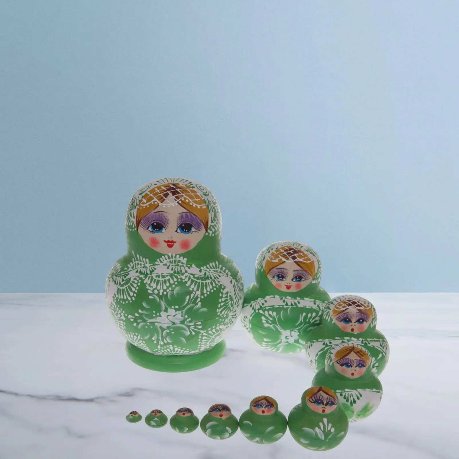 10 Pieces Lovely Matryoshka Doll Russian Nesting Dolls Nested Doll Figures Wooden for Living Room Shelves Home Decor Collection
10 Pieces Lovely Matryoshka Doll Russian Nesting Dolls Nested Doll Figures Wooden for Living Room Shelves Home Decor Collection