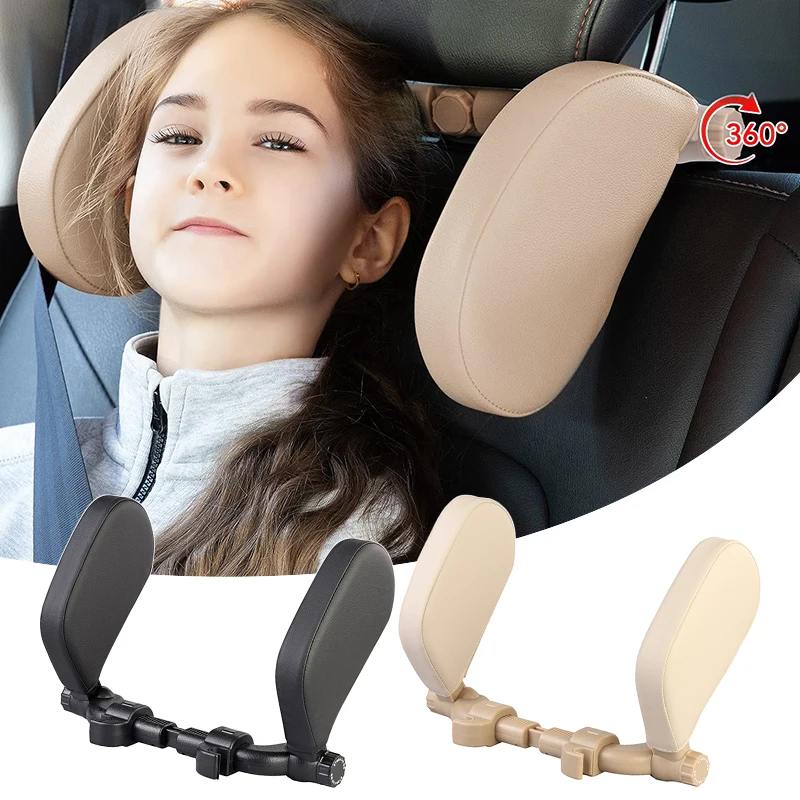 

360 градусов Регулируемая Автомобильная подушка на подголовник, U-образная Автомобильная подушка на сиденье для детей и взрослых, автомобильная дорожная подушка для поддержки головы и шеи