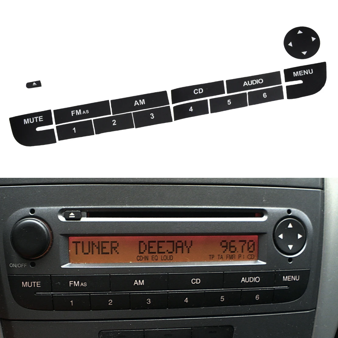 1 Set Car Front Radio Button Repair CD Decal Sticker Replacement Fit for Fiat Grand Punto Black Paper
1 Set Car Front Radio Button Repair CD Decal Sticker Replacement Fit for Fiat Grand Punto Black Paper