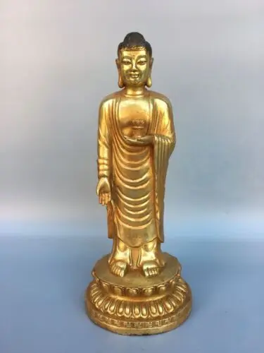 11 & #034; Китай, Античная бронзовая позолоченная фотография
11 & #034; Китай, Античная бронзовая позолоченная фотография