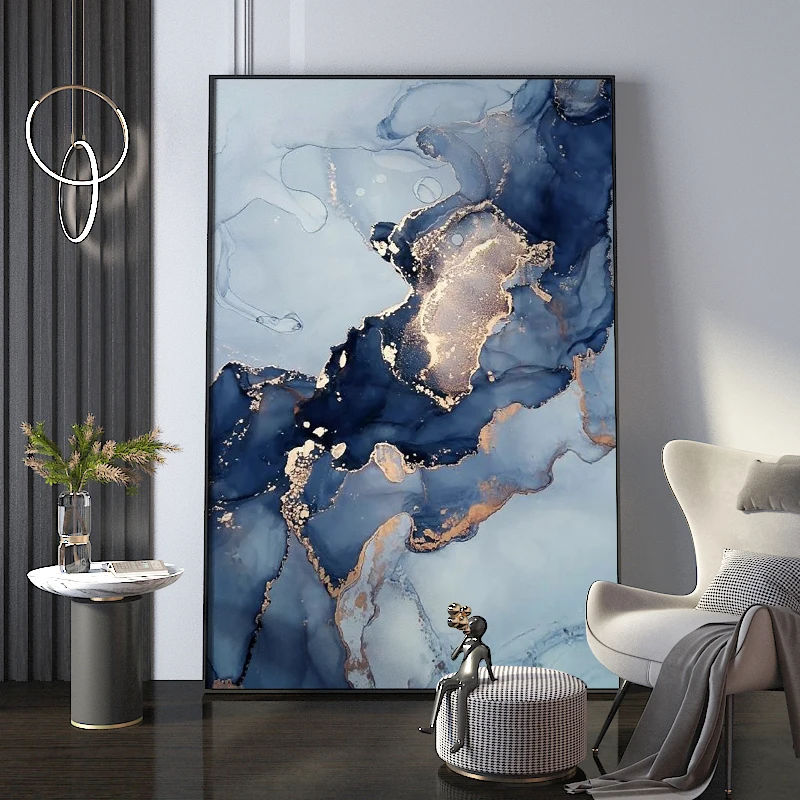Gold Blue Marble Decorative Interior Painting Abstract Canvas Wall Art Luxury Poster HD Print Picture for Living Room Home Decor
Gold Blue Marble Decorative Interior Painting Abstract Canvas Wall Art Luxury Poster HD Print Picture for Living Room Home Decor