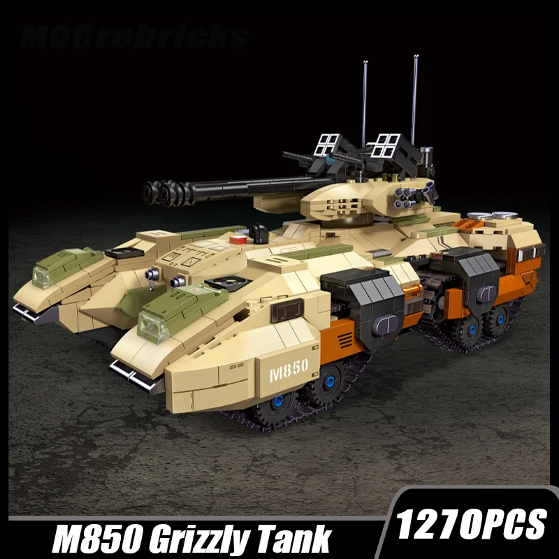 Military Weapon Series M850 Grizzly Tank War Building Block DIY Model Brick Assemble Education Toys Children Christmas For Gifts
Military Weapon Series M850 Grizzly Tank War Building Block DIY Model Brick Assemble Education Toys Children Christmas For Gifts