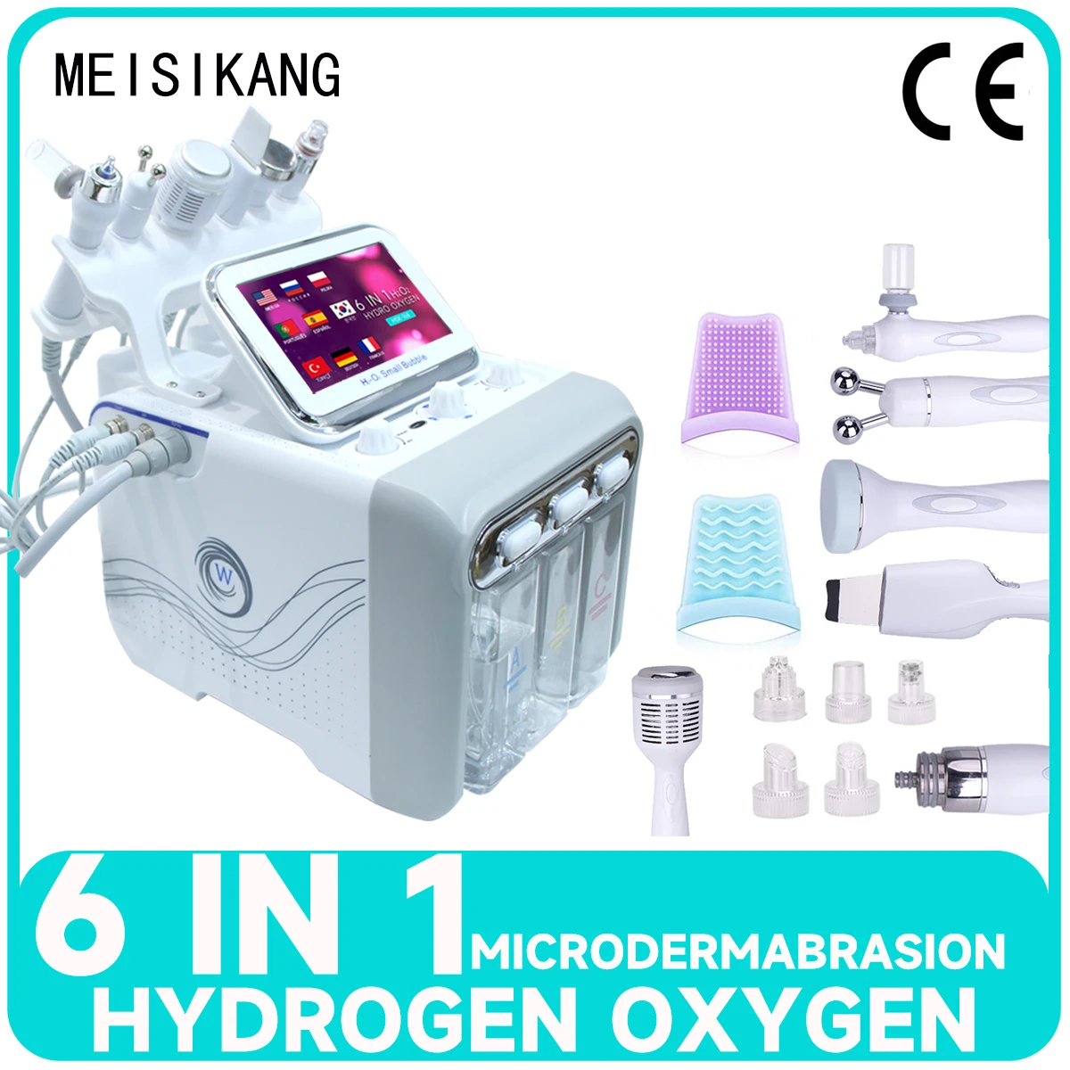 MEISIKANG H2O2 Hydro Dermabrasion Facial Spa RF Beauty Instrument Face Lifting Oxygen Jet Peel Vacuum Acne Beauty Facial Machine
MEISIKANG H2O2 Hydro Dermabrasion Facial Spa RF Beauty Instrument Face Lifting Oxygen Jet Peel Vacuum Acne Beauty Facial Machine