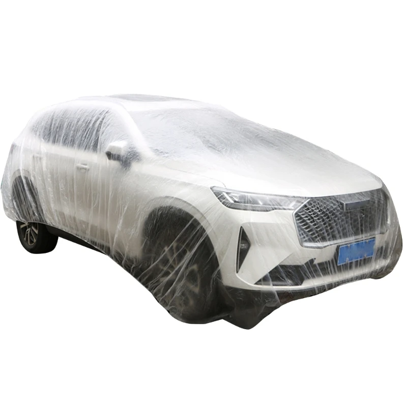 Clear Plastic Temporary Universal Disposable Car Cover Rain Dust Garage Cover D7WD
Clear Plastic Temporary Universal Disposable Car Cover Rain Dust Garage Cover D7WD