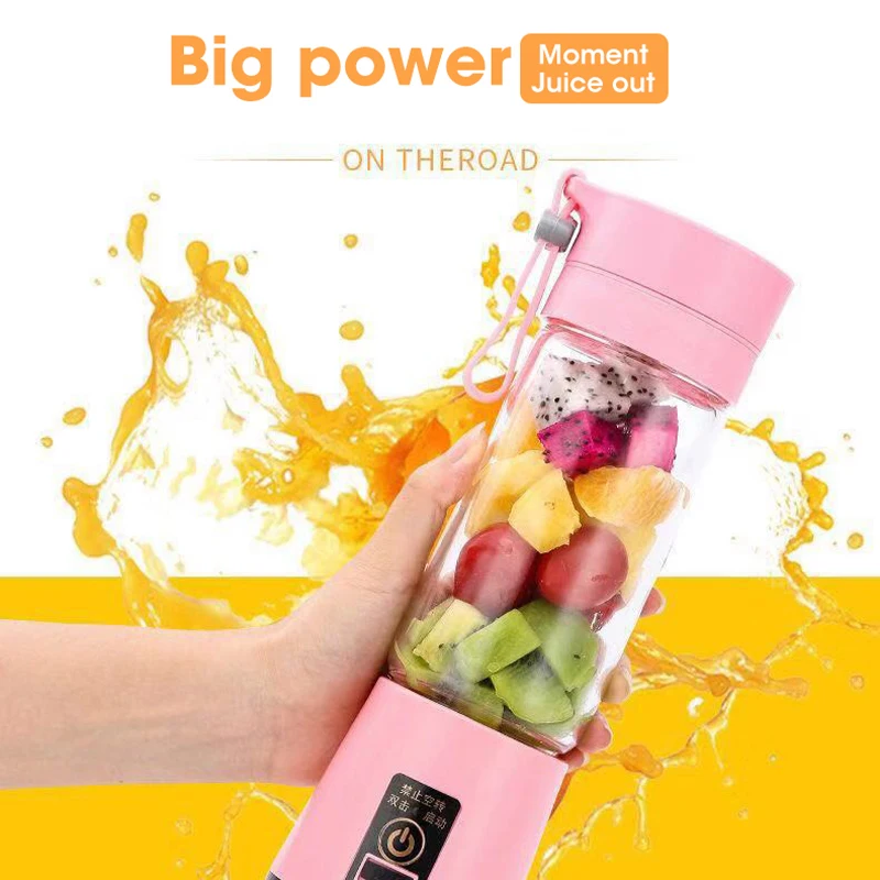 Portable Mini Fruit Juicer Cup 400ml 150W Squeezer Electr Mixer USB Charging 6 Blades Vegetable Juicer Blender Mixer Milkshake
Portable Mini Fruit Juicer Cup 400ml 150W Squeezer Electr Mixer USB Charging 6 Blades Vegetable Juicer Blender Mixer Milkshake