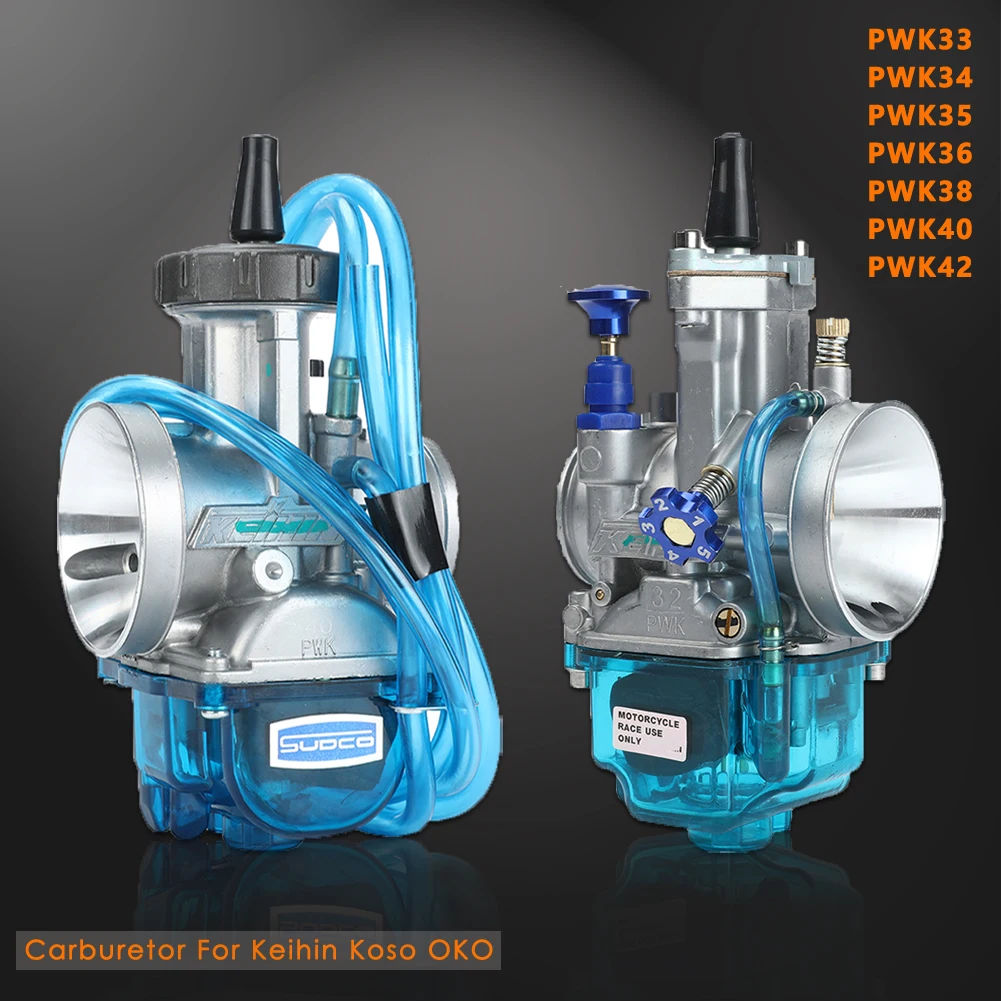Карбюратор PWK 33 34 35 36 38 40 42 мм, мотоциклетный карбюратор для Keihin Mikuni OKO с Power Jet, мотоциклетный кросс, вездеход, внедорожный питбайк
Карбюратор PWK 33 34 35 36 38 40 42 мм, мотоциклетный карбюратор для Keihin Mikuni OKO с Power Jet, мотоциклетный кросс, вездеход, внедорожный питбайк
