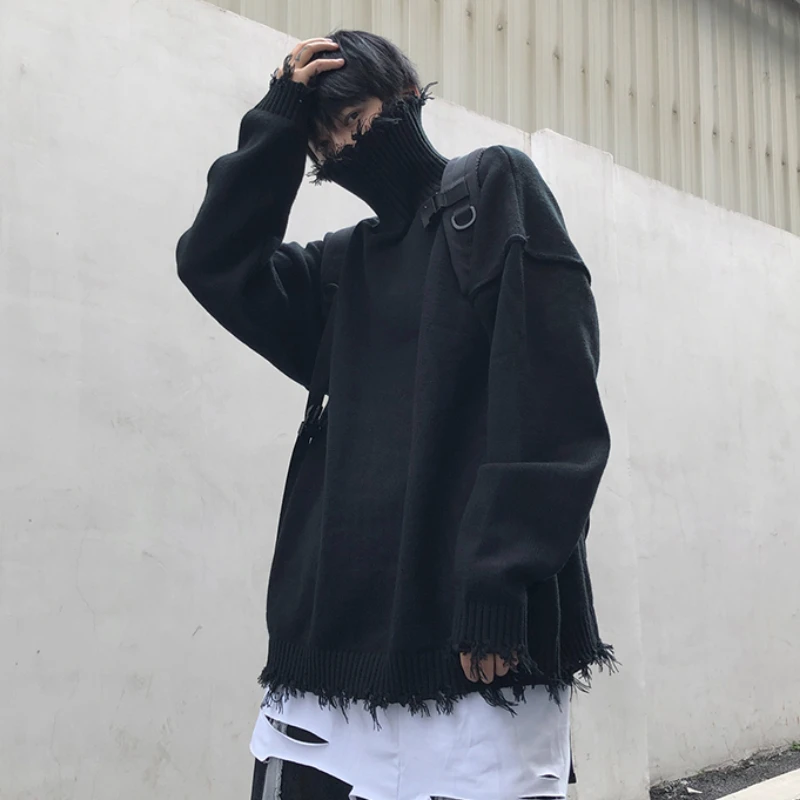 Hip Hop Knitted Jumper Sweaters Turtleneck Men Streetwear Harajuku Clothes Autumn Korean Fashion Loose Casual Couple Pullovers
Hip Hop Knitted Jumper Sweaters Turtleneck Men Streetwear Harajuku Clothes Autumn Korean Fashion Loose Casual Couple Pullovers