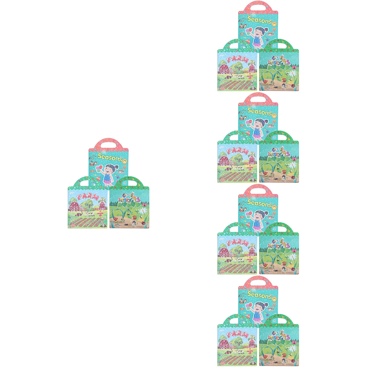 15 Sets Children's Sticker Book Reusable DIY Stickers Kids Travel Toys Waterproof Composite Pvc Decals Toddler Animal
15 Sets Children's Sticker Book Reusable DIY Stickers Kids Travel Toys Waterproof Composite Pvc Decals Toddler Animal