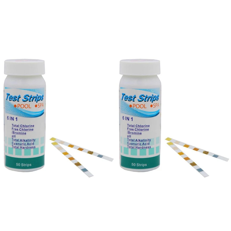 100X 6 In 1 Pool Test Strips, Pool Spa Hot Tub Water Test Strips Water Test Strips Quick Detect PH,Free Chlorine,Etc
100X 6 In 1 Pool Test Strips, Pool Spa Hot Tub Water Test Strips Water Test Strips Quick Detect PH,Free Chlorine,Etc