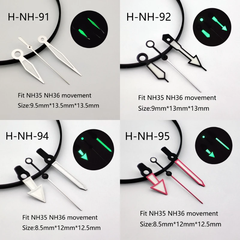 Watch Hands Green Luminous Hands Fit NH35/ NH36/ 4R/ 7S Movement Watch Accessories Hand Watch Pointer
Watch Hands Green Luminous Hands Fit NH35/ NH36/ 4R/ 7S Movement Watch Accessories Hand Watch Pointer