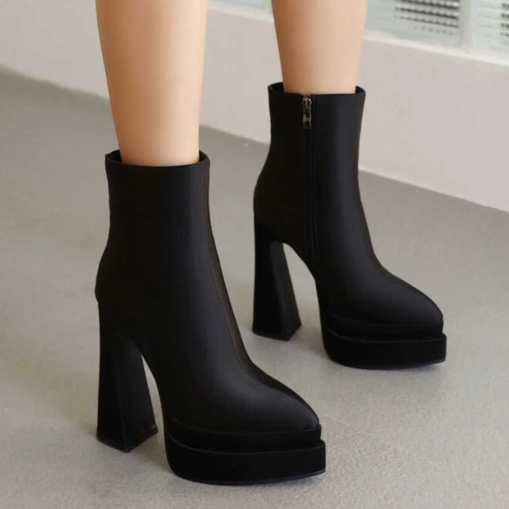 Platform Sexy Women Ankle Boots Pointed Toe High Heels Sexy Party Great Quality 2022 Autumn Winter Fashion Women Modern Boots
Platform Sexy Women Ankle Boots Pointed Toe High Heels Sexy Party Great Quality 2022 Autumn Winter Fashion Women Modern Boots