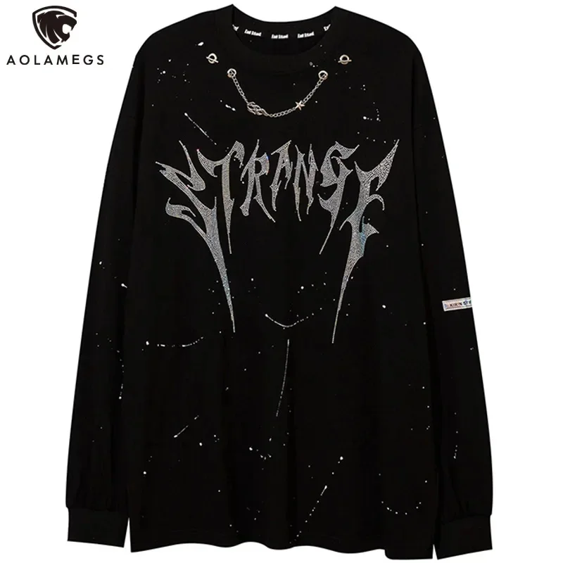 Aamegs Sweatshirt Men Diamond Letter Inkjet Printed Fashion Chain O-Neck over Autumn High Street All-match Co Streetwear
Aamegs Sweatshirt Men Diamond Letter Inkjet Printed Fashion Chain O-Neck over Autumn High Street All-match Co Streetwear