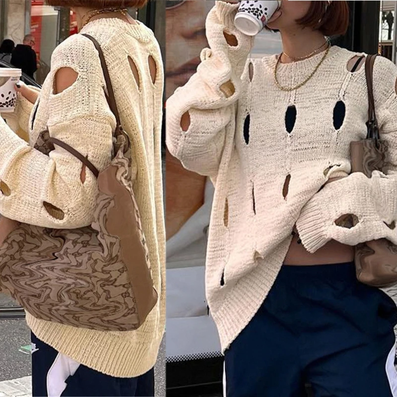 Женский вязаный Топ с длинным рукавом, вязаный крючком свитер-блузка с круглым вырезом
Женский вязаный Топ с длинным рукавом, вязаный крючком свитер-блузка с круглым вырезом