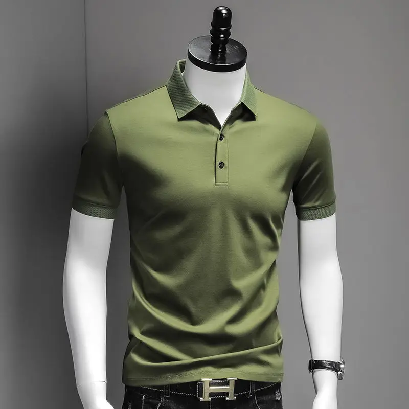 Men's T-Shirt Summer Middle-Aged And Young Men's Black Polo Shirt Short-Sleeved T-Shirt Cotton Slim Business Casual Lapel Pullov
Men's T-Shirt Summer Middle-Aged And Young Men's Black Polo Shirt Short-Sleeved T-Shirt Cotton Slim Business Casual Lapel Pullov
