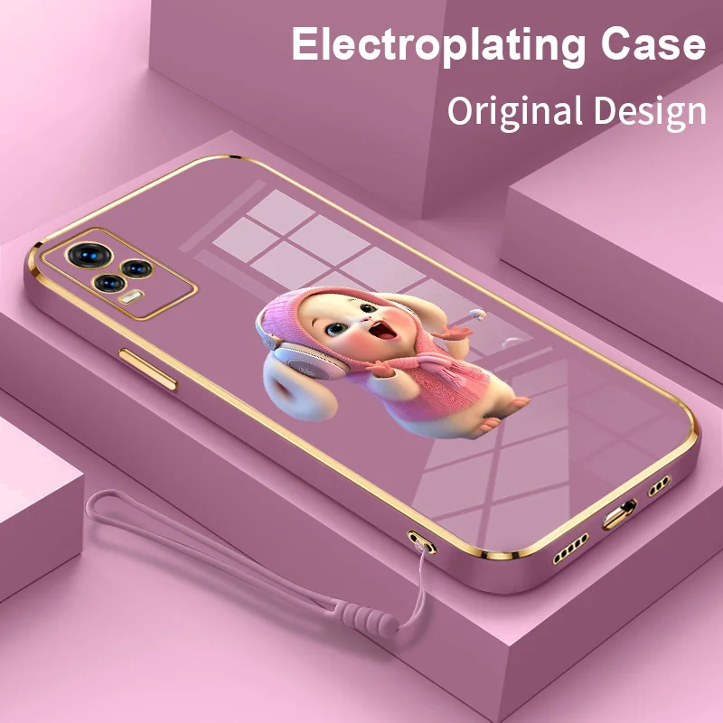 Pink Rabbit Electroplating Phone Case for vivo V21E 4G V23 V23E V25 X80 X70 X70T X60 Pro Plus Y73 2021 S12 S10E Silicone Cover
Pink Rabbit Electroplating Phone Case for vivo V21E 4G V23 V23E V25 X80 X70 X70T X60 Pro Plus Y73 2021 S12 S10E Silicone Cover