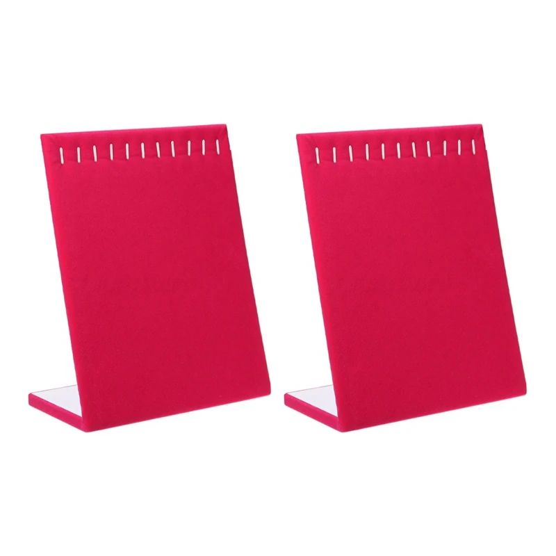 2X 11 Hooks Velvet Jewelry Rack Earring Bracelet Necklace Organizer Holder Display, Rose Red
2X 11 Hooks Velvet Jewelry Rack Earring Bracelet Necklace Organizer Holder Display, Rose Red
