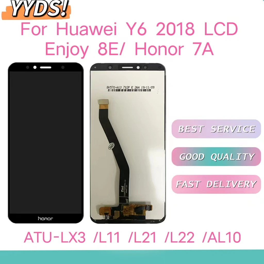 ЖК-дисплей 5,7 дюйма для Huawei Y6 Prime 2018 дюйма, ЖК-дисплей для телефона L21, L22, LX1, LX3, L31, L42, ЖК-дисплей с сенсорным экраном для Huawei Y6 2018, ЖК-дисплей с ра...
ЖК-дисплей 5,7 дюйма для Huawei Y6 Prime 2018 дюйма, ЖК-дисплей для телефона L21, L22, LX1, LX3, L31, L42, ЖК-дисплей с сенсорным экраном для Huawei Y6 2018, ЖК-дисплей с ра...