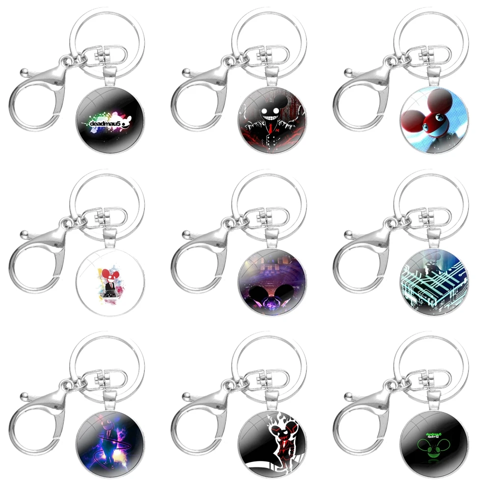 Cartoon Creative Design Fashion Deadmau5 Keychain Handmade Glass Cabochon Key Ring Holder Pendant Key Chains
Cartoon Creative Design Fashion Deadmau5 Keychain Handmade Glass Cabochon Key Ring Holder Pendant Key Chains