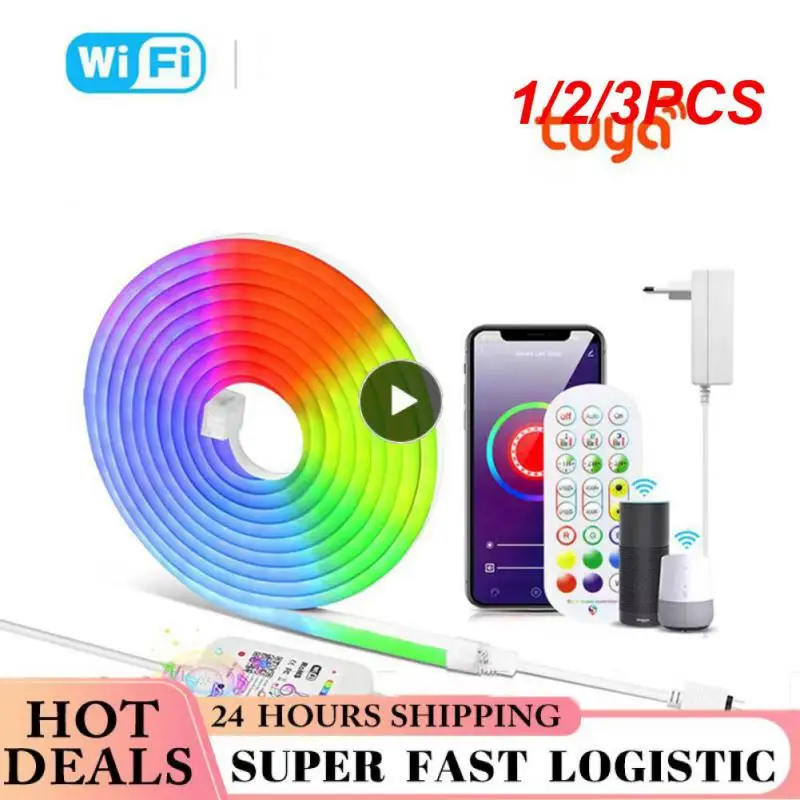 1/2/3PCS RGB LED Neon Light 12V Tuya Smart Home Wifi Flex Led Strip Baby Room Wall Birthday Wedding Decorations Night
1/2/3PCS RGB LED Neon Light 12V Tuya Smart Home Wifi Flex Led Strip Baby Room Wall Birthday Wedding Decorations Night