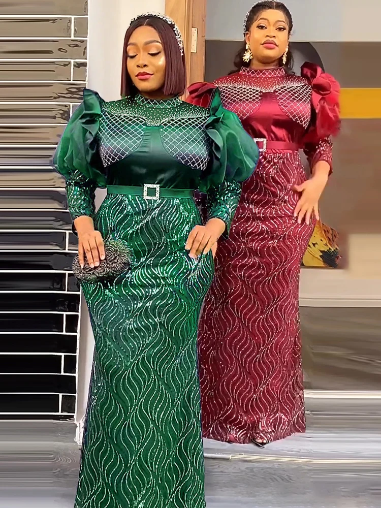Wedding Party Dresses For Women Elegant Evening Gown Dubai African Puff Sleeve Robe Ankara Dashiki Mermaid Dress Ladies Clothing
Wedding Party Dresses For Women Elegant Evening Gown Dubai African Puff Sleeve Robe Ankara Dashiki Mermaid Dress Ladies Clothing