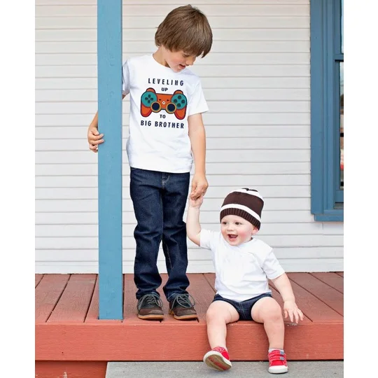 Fashion Big Brother O-Neck Short Shirt Leveling Up To Big Bro Toddler and Youth Crewneck Tee Boys T-shirt Anouncement Top Shirt
Fashion Big Brother O-Neck Short Shirt Leveling Up To Big Bro Toddler and Youth Crewneck Tee Boys T-shirt Anouncement Top Shirt