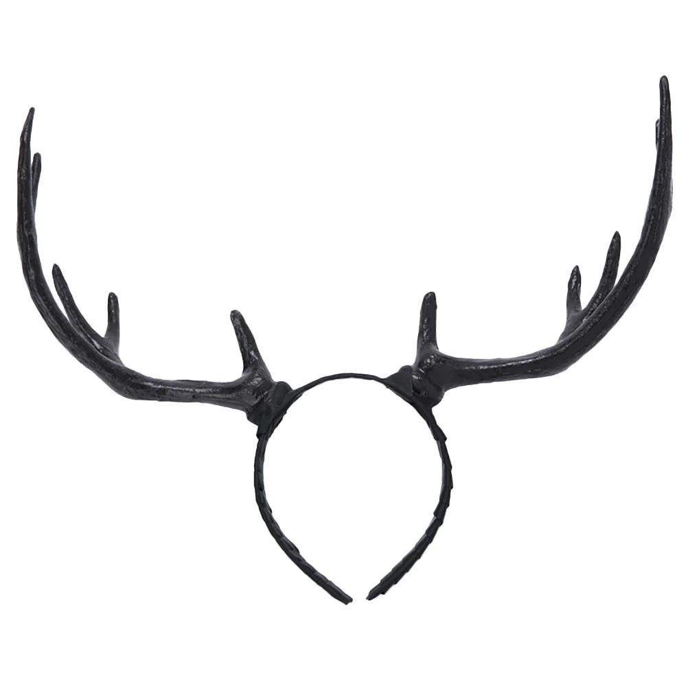 

Simulation Antler Headband Headbands Christmas Hair Prom Accessories Cosplay Elk Horn Headdress External Flocking Miss Horns
