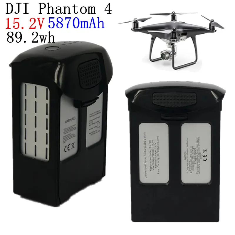 NEW For DJI Phantom 4/Advanced/4Pro FPV Quadcopter RC Drone 15.2V 5870mAh Intelligent Replacement Flight liPo BatteryReplacement
NEW For DJI Phantom 4/Advanced/4Pro FPV Quadcopter RC Drone 15.2V 5870mAh Intelligent Replacement Flight liPo BatteryReplacement