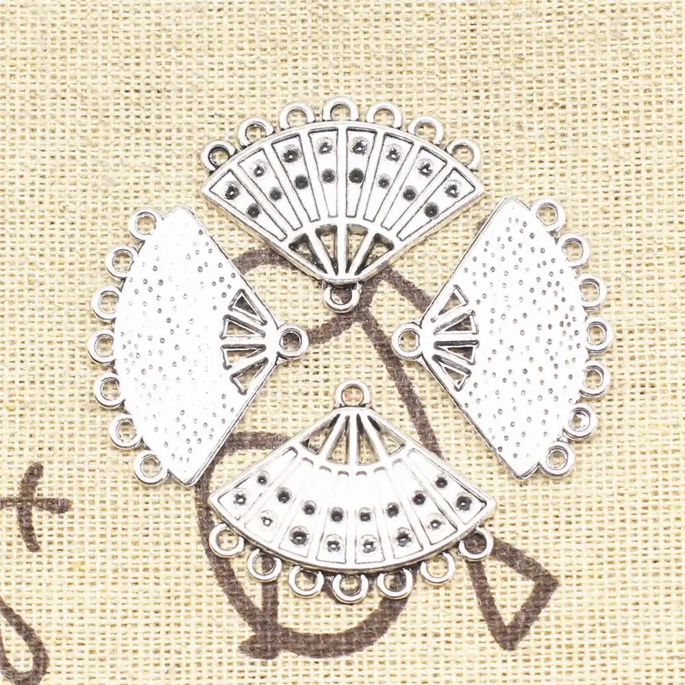 Fan Earring Connector Vintage Jewelry Home Decor Crafts 21X28mm Antique Silver Color 10 Pieces
Fan Earring Connector Vintage Jewelry Home Decor Crafts 21X28mm Antique Silver Color 10 Pieces