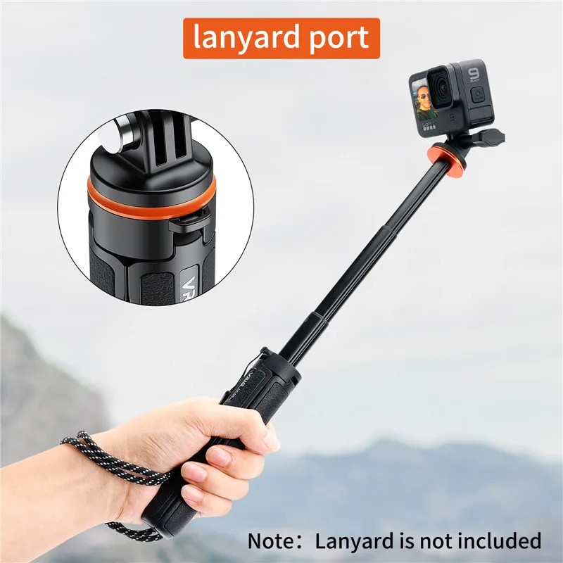 

TP-08 Sports Camera Selfie Stick Tripod Stand 51Cm Aluminum Alloy for Gopro 11/10/9 Vlog Live Streaming Selfie Video Record
