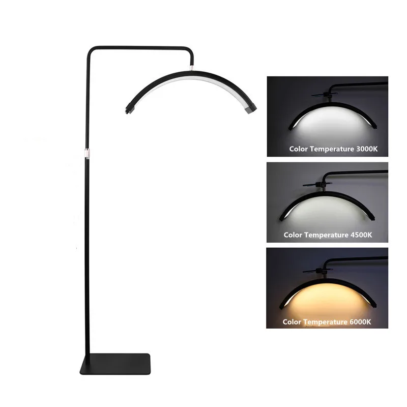40W Fashion LED Moon Light Half Of Ring Light Lash Light 3000-6000K With Phone Stand Lamp For Beauty Salons Tattoo Artist Makeup
40W Fashion LED Moon Light Half Of Ring Light Lash Light 3000-6000K With Phone Stand Lamp For Beauty Salons Tattoo Artist Makeup