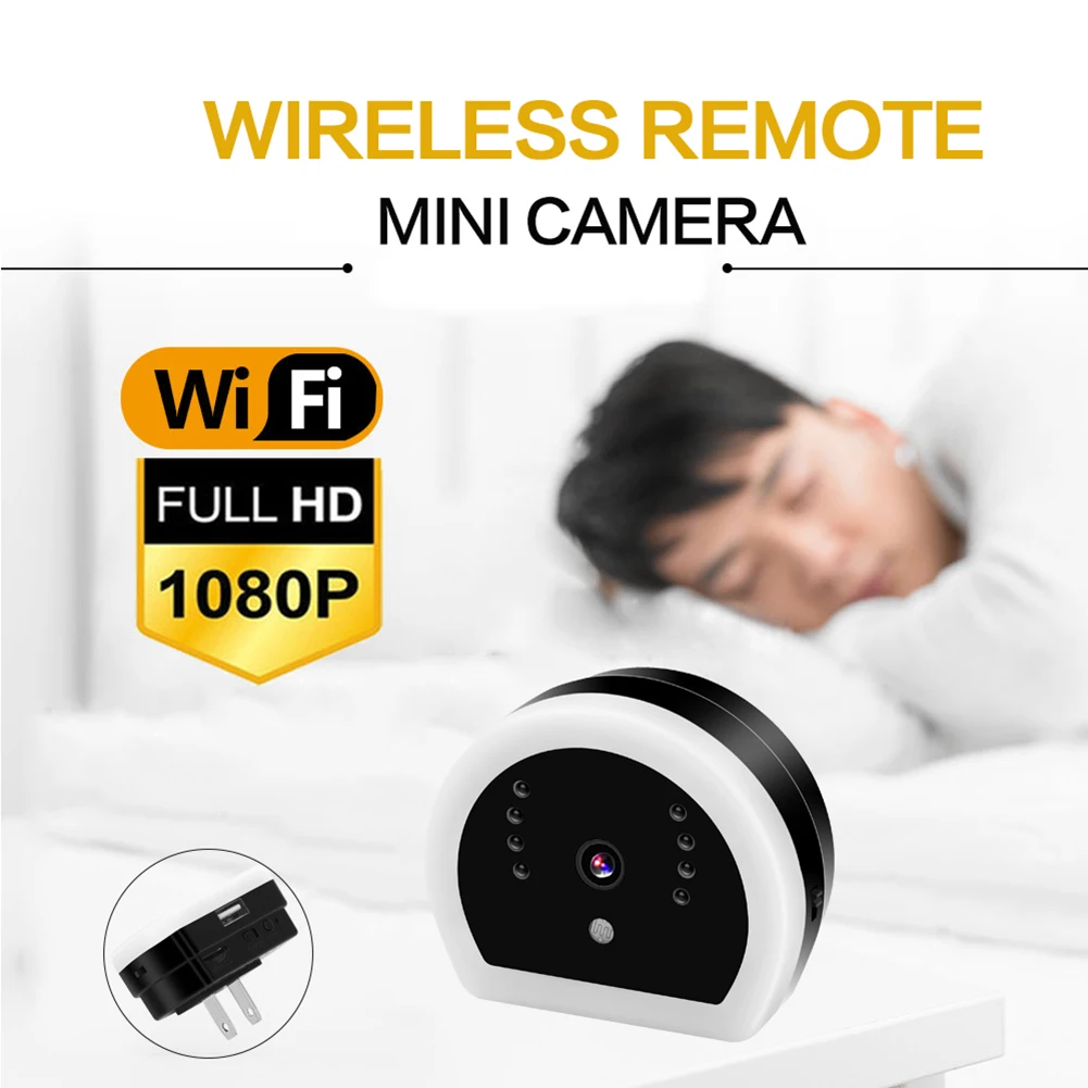 Durable WiFi HD 1080P Mini Nanny Cam Practical Multi-functional Convenient USB Wall Charger Camera with LED Light US Plug
Durable WiFi HD 1080P Mini Nanny Cam Practical Multi-functional Convenient USB Wall Charger Camera with LED Light US Plug
