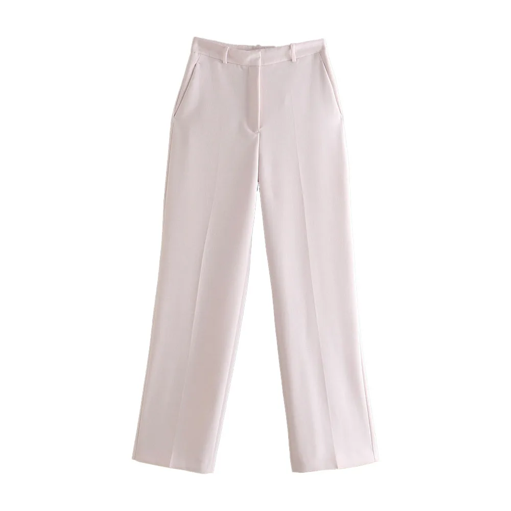 URMASZA2022 women's spring and summer new solid color neutral wind mid-waist wide-leg pockets pants for women
URMASZA2022 women's spring and summer new solid color neutral wind mid-waist wide-leg pockets pants for women
