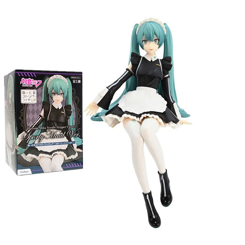 Original FuRyu Kawaii Hatsune Miku VOCALOID Miku Maid Ver. Instant Noodles 17cm PVC Anime Collection Doll Model Kids Toys Gifts
Original FuRyu Kawaii Hatsune Miku VOCALOID Miku Maid Ver. Instant Noodles 17cm PVC Anime Collection Doll Model Kids Toys Gifts