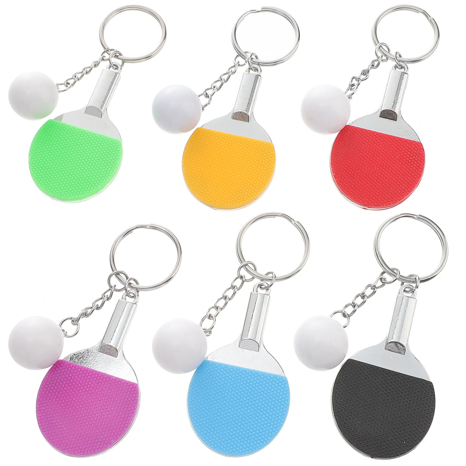 6 Pcs Keyrings Car Keys Racket Keychain Pendants Pingpong Paddle Holder Table Tennis Sports
6 Pcs Keyrings Car Keys Racket Keychain Pendants Pingpong Paddle Holder Table Tennis Sports