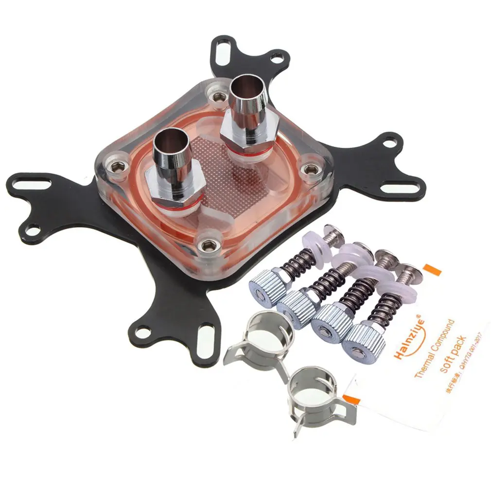 Computer CPU Water Cooling Block Head Copper Base For INTEL/AMD CPU Block Radiator Computer Accessories
Computer CPU Water Cooling Block Head Copper Base For INTEL/AMD CPU Block Radiator Computer Accessories