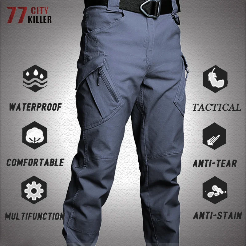 

Tactical Pants Men Big Size 6XL SWAT Combat Army Work Trousers Male Multi-pocket Military Waterproof Wear Resistant Cargo Jogger