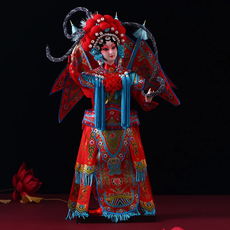 Peking Opera Characters Facial Makeup Dolls Fourteen Inches Ornaments Handmade Souvenirs Silk People Chinese Style Small Gifts
Peking Opera Characters Facial Makeup Dolls Fourteen Inches Ornaments Handmade Souvenirs Silk People Chinese Style Small Gifts