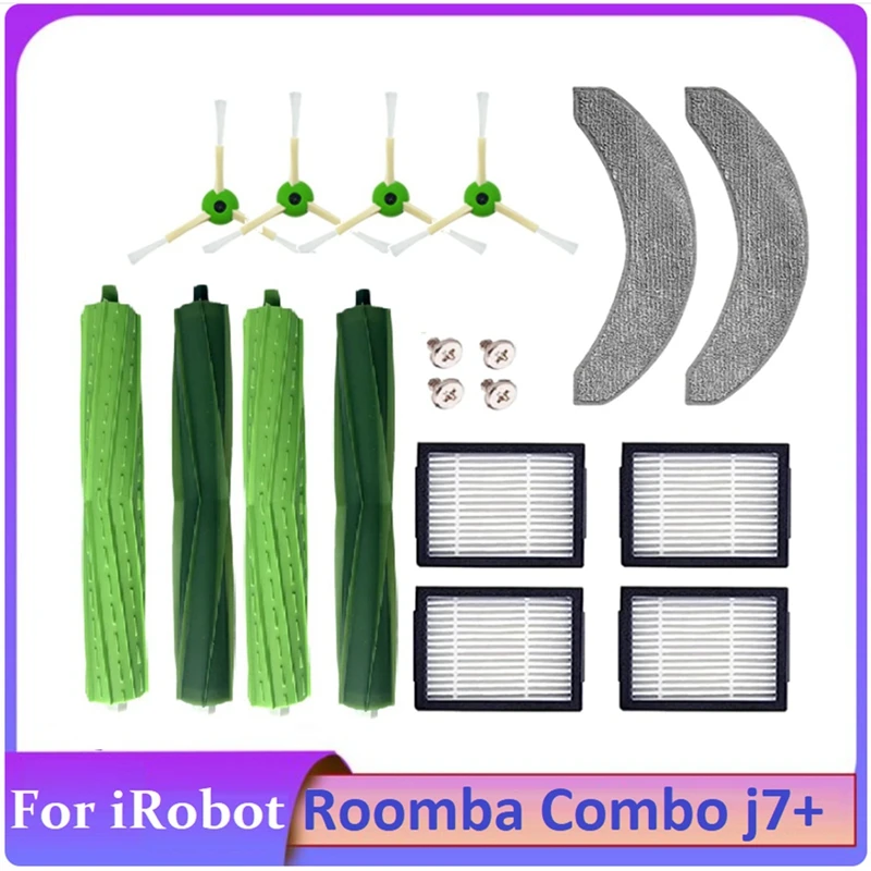 14PCS Accessories Kit for iRobot Roomba Combo J7+ Vacuum Cleaner Parts Rubber Brushes Filters Side Brush Mop Cloth
14PCS Accessories Kit for iRobot Roomba Combo J7+ Vacuum Cleaner Parts Rubber Brushes Filters Side Brush Mop Cloth