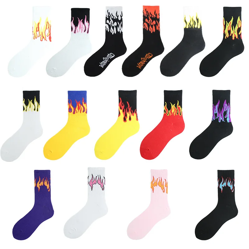 Trendy Harajuku wind flame mid-tube cotton socks European and American street hip-hop skateboard men's and women's sports socks
Trendy Harajuku wind flame mid-tube cotton socks European and American street hip-hop skateboard men's and women's sports socks