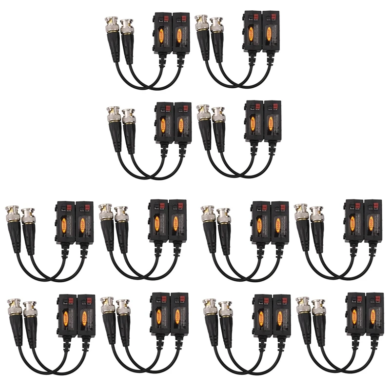 1080P AHD/HD-CVI/TVI/CVBS Passive HD Video Balun Transmitter 12 Pairs (UTP Up To 350M-600M)
1080P AHD/HD-CVI/TVI/CVBS Passive HD Video Balun Transmitter 12 Pairs (UTP Up To 350M-600M)